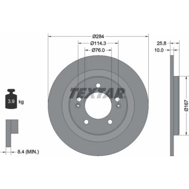 Bremsscheibe Kia T. Ceed 12- 284Mm Elektronisches Handbuch | 92252703