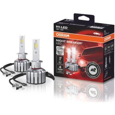 H1 Osram | NIGHT BRAKER LED | LED Retail Set | 64150DWNB-2HFB