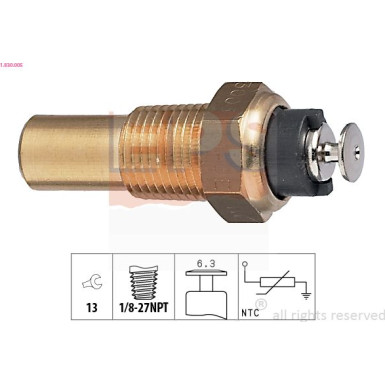 Sensor, Kühlmitteltemperatur | 1.830.005