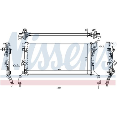 Wasserkühler PKW | RENAULT LAGUNA 1.5D-2.0D 07 | 637604