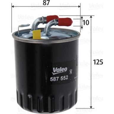 VALEO Kraftstofffilter | 587552