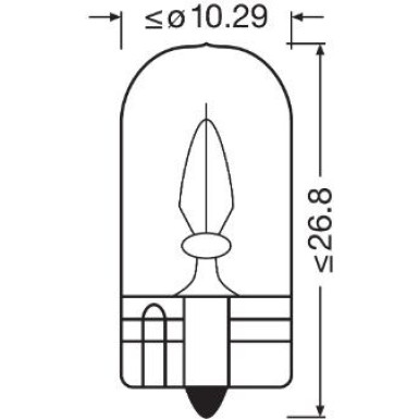 W3W Osram | 12V 3W W2,1X9,5D | GLASSOCKEL | 2821