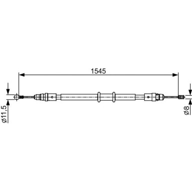 Handbremsseil | RENAULT | 1987482551