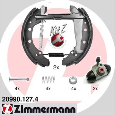 ZIMMERMANN Bremsbacken | 20990.127.4