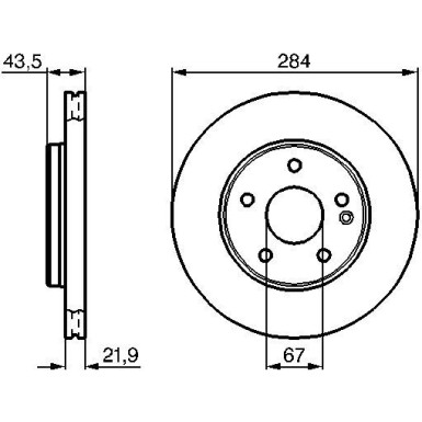 Bremsscheibe VA | MERCEDES W202 93 | 0 986 478 301