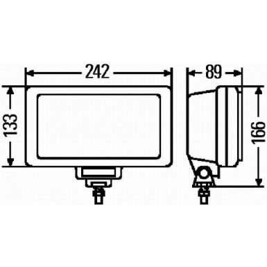 07003 HELLA Nebelscheinwerfer | SAW Jumbo 220 Nebelscheinwerf | 1NE 006 300-071