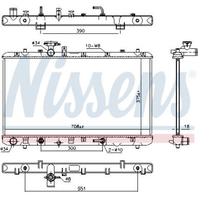 Wasserkühler PKW | SUZUKI SX-4 1.6 AUT 05 | 64255