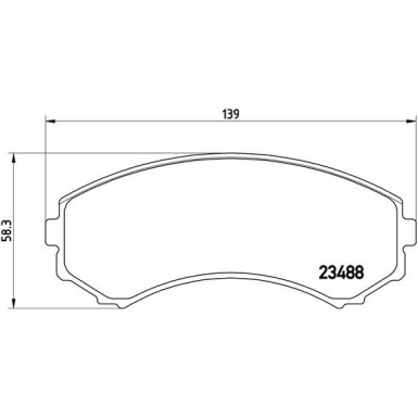 BREMBO Bremsklötze VA | MITSUBISHI Pajero 99 | P 54 029