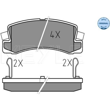 Bremsbelagsatz Toyota T. Avensis 97-01/Corolla E11 -01/Camry 01- Mit Sensor | 025 200 7615/W