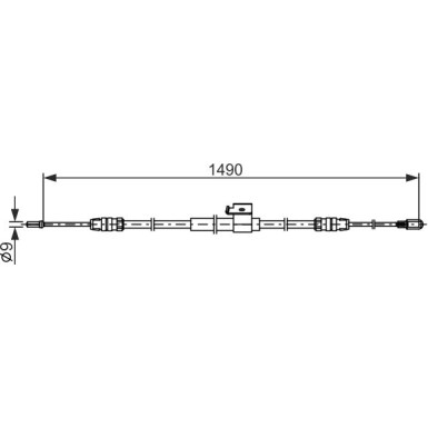 Handbremsseil | FORD Transit V363 13 | 1987482832