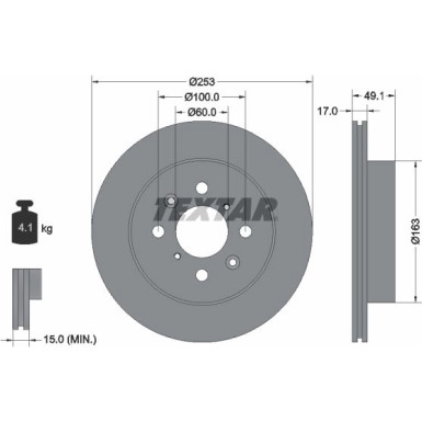 Bremsscheibe Opel P. Agila | 92135303