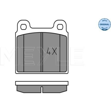 Bremsbelagsatz Vw P. T1/T2/Opel Rekord/Commodore/Db W108/W110/W115/Ford Taunus/Alfa Gt/Spider | 252001115