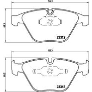 BREMBO Bremsklötze VA | BMW E60,E63,E65,E90 01 | P 06 031