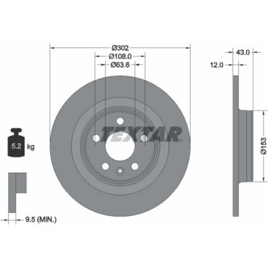 Bremsscheibe | 92295105