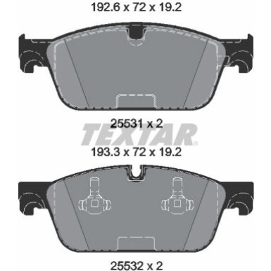 Bremsbelagsatz Db P. W166/X166 Gl/Ml 11 | 2553101