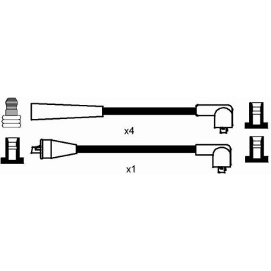 RC-LC1201 NGK | Zündkabelsatz | LANCIA Thema 84-87 | 5408