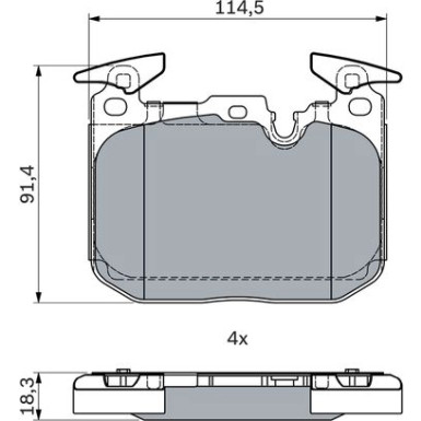 Bremsklötze | BMW 2, 3, 4 11 | 0 986 494 947