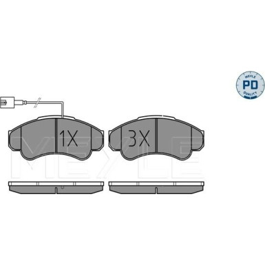 Bremsbelagsatz Fiat P.Ducato 02 | 025 239 1919/PD