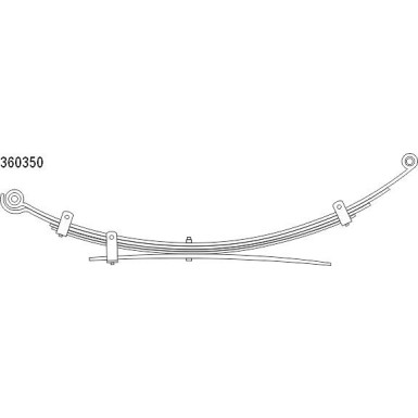 Federpaket - Federung/Dämpfung Mitsubishi T. L200 05-15 (4+1) (520/690Mm) | 10.360.350.00