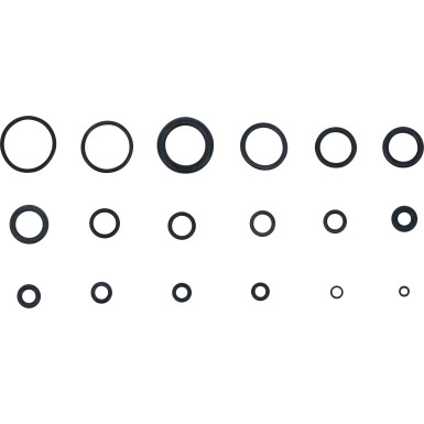 BGS O-Ring-Sortiment | Ø 3 - 22 mm | 225-tlg | 8044