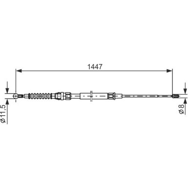 Handbremsseil | AUDI,SEAT,SKODA,VW | 1987477958