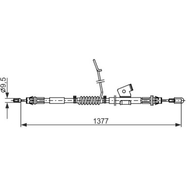 Handbremsseil li | FORD | 1987482672