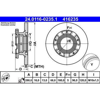 Bremsscheibe | 24.0116-0235.1