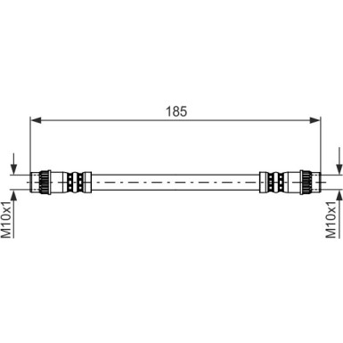 Bremsschlauch | RENAULT Clio III | 1987476711