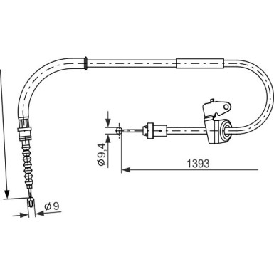 Handbremsseil li | MINI | 1987482227