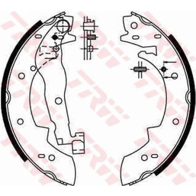 11 461 004 Bremsbacken | ALFA 33,VOLVO 340-360 82 | GS6190