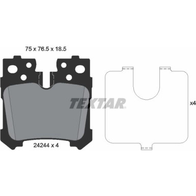 Bremsbelagsatz Lexus T. Ls 06 | 2424401