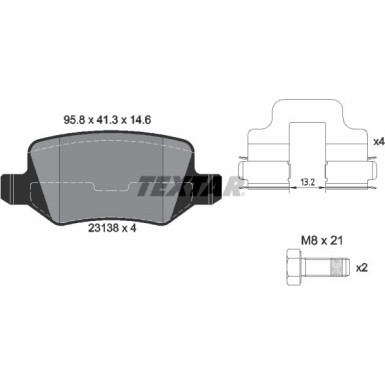 Bremsbelagsatz Db T. W169 A-Klasse/W245 B-Klasse 04 - Siehe Katalog | 2313805