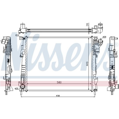 Wasserkühler PKW | OPEL VIVARO 2.0 DCI 01 | 63122