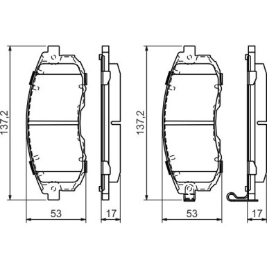 Bremsklötze | NISSAN,SUZUKI | 0 986 494 337