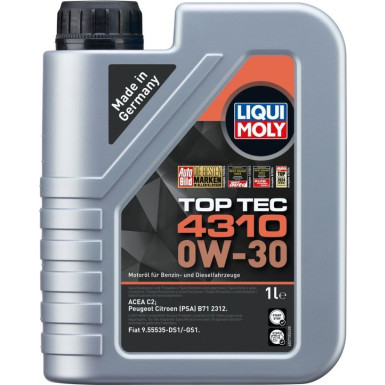 Liqui Moly Top Tec 4310 0W-30 1 l | 3735 | 1L Dose Kunststoff