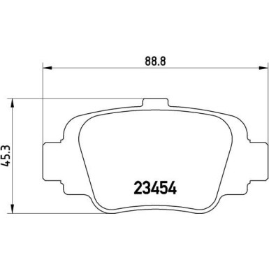 BREMBO Bremsklötze HA | NISSAN Micra 92-07 | P 56 032