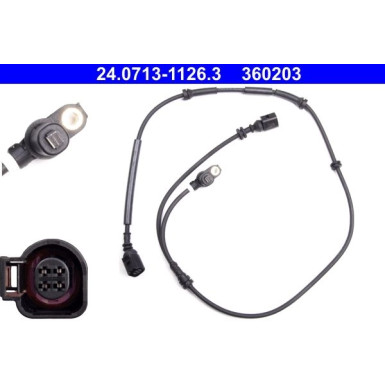 ATE ABS Sensor | 24.0713-1126.3