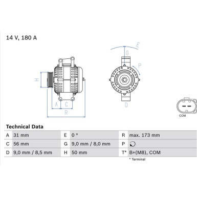 Lichtmaschine | MERCEDES E,S-Klasse | 0 986 047 670