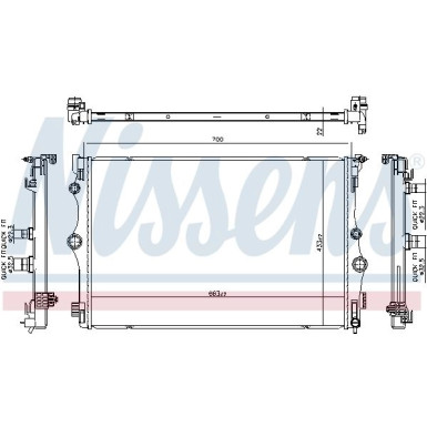 Wasserkühler PKW | Mercedes B180 1.5D 19 | 606815