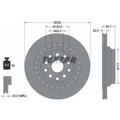 Bremsscheibe Lexus T. Ls 06- Pr | 92224503