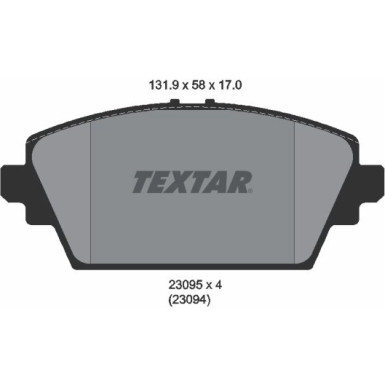 Bremsbelagsatz Nissan P. Primera 02- Ohne Akustiksensor | 2309501