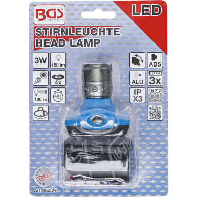 BGS LED-Stirnleuchte mit Fokus | 3W | 85327