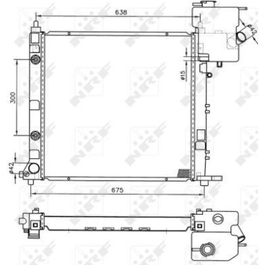 NRF Motorkühler | 50582