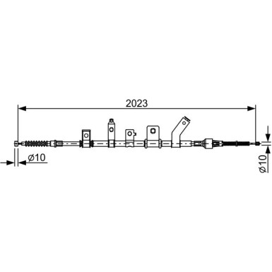 Handbremsseil li | MITSUBISHI L200 05 | 1987482515