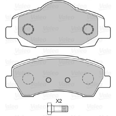 VALEO Bremsbeläge | 601371