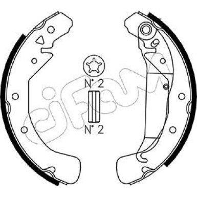 CIFAM Bremsbackensatz | 153-311