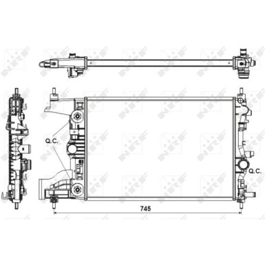 NRF Motorkühler | 53153