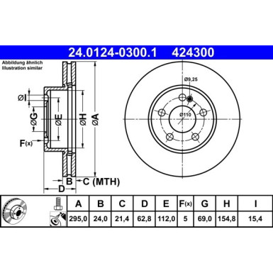 Bremsscheibe | 24.0124-0300.1