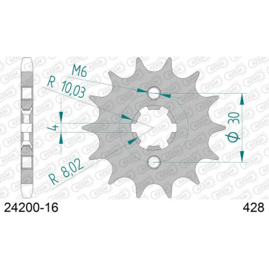 AFAM Ritzel 16 Zähne | für 428 | 24200-16