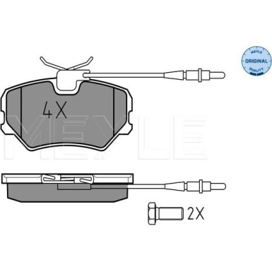 Bremsbelagsatz Peugeot S. 405 87-96 Mit Sensor | 025 212 0918/W